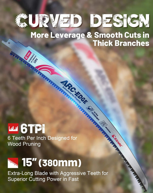 Japanese Teeth Arc Edge 6 TPI Reciprocating Saw Blade
